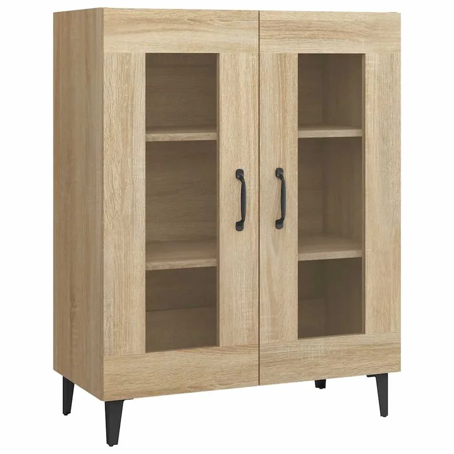 Buffet chêne sonoma 69,5x34x90 cm bois d'ingénierie - 2