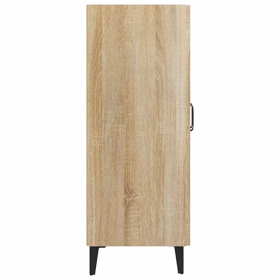 Buffet chêne sonoma 69,5x34x90 cm bois d'ingénierie - 8