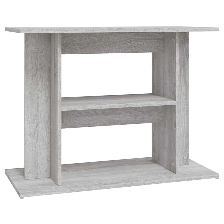 Support d'aquarium Gris Sonoma 80x35x60 cm Bois d'ingénierie - 2