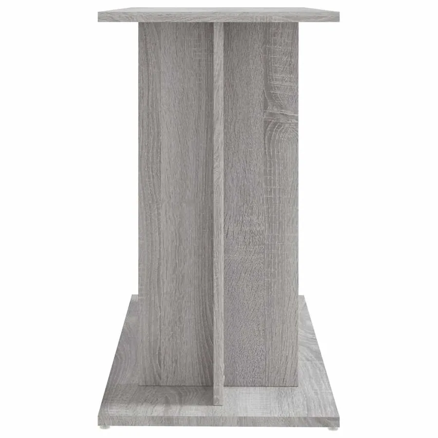 Support d'aquarium Gris Sonoma 80x35x60 cm Bois d'ingénierie - 5