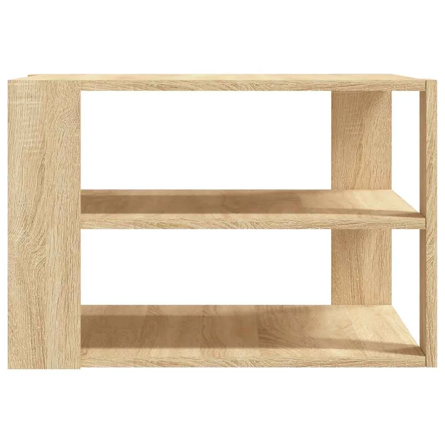 Table basse chêne sonoma 58x58x40 cm bois d'ingénierie - 6