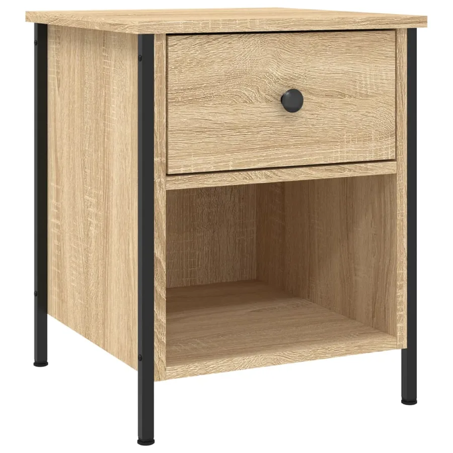 Tables de chevet 2 pcs chêne sonoma 40x42x50 cm bois ingénierie - 3