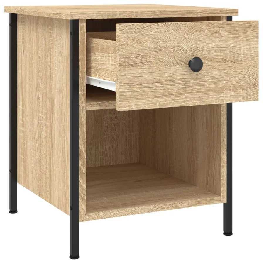 Tables de chevet 2 pcs chêne sonoma 40x42x50 cm bois ingénierie - 6