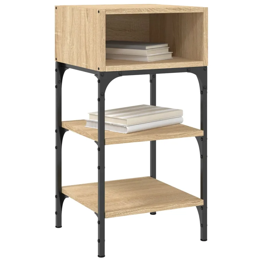Tables de chevet 2 pcs chêne sonoma 35x34,5x70 cm - 3