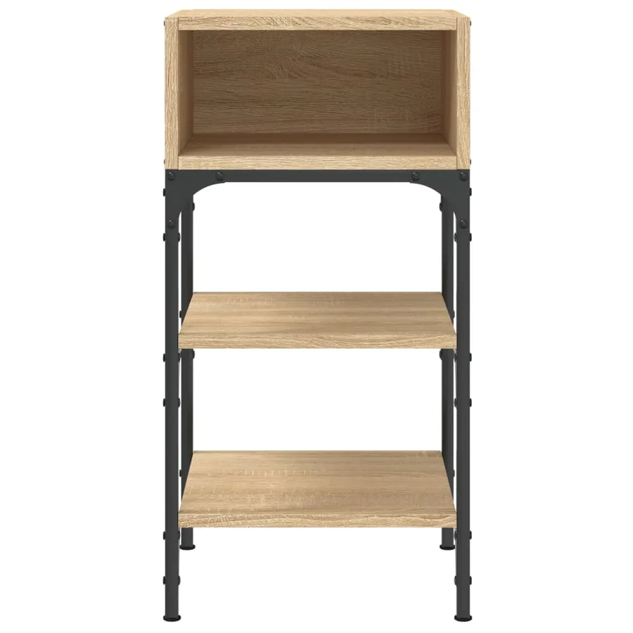 Tables de chevet 2 pcs chêne sonoma 35x34,5x70 cm - 5