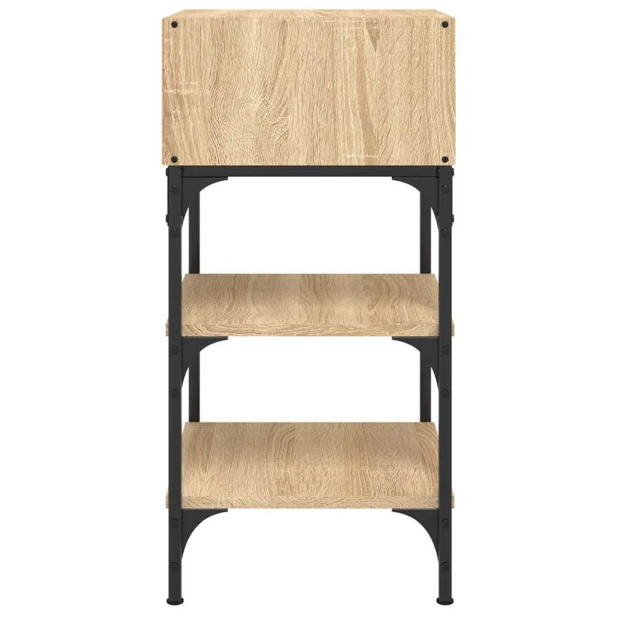 Tables de chevet 2 pcs chêne sonoma 35x34,5x70 cm - 6
