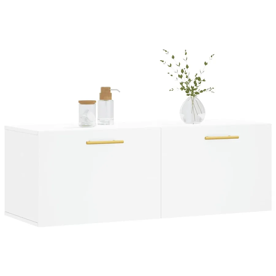 Armoire murale blanc 100x36,5x35 cm bois d'ingénierie - 3
