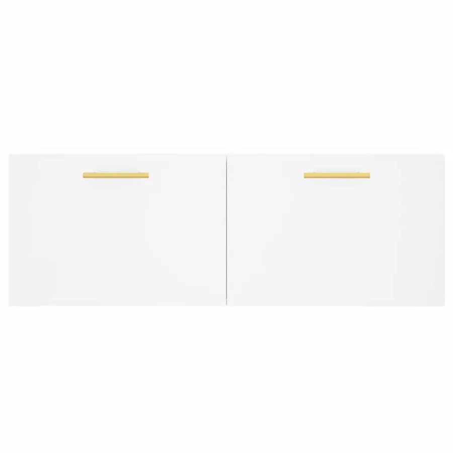 Armoire murale blanc 100x36,5x35 cm bois d'ingénierie - 5