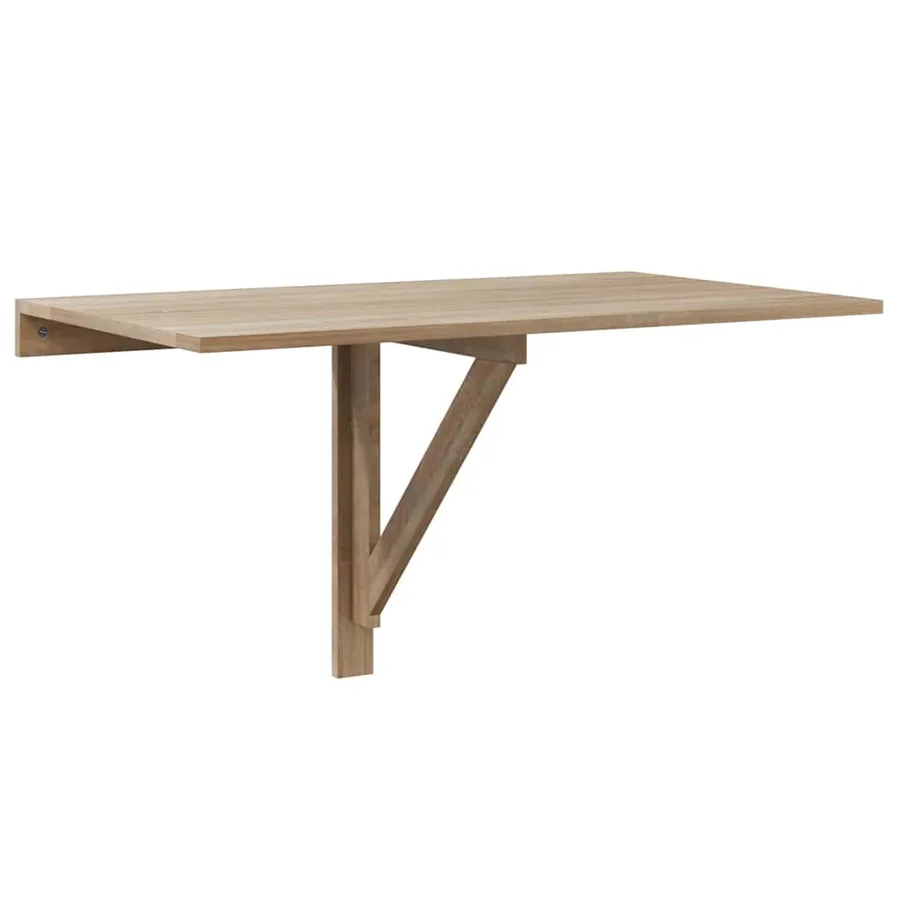 Table murale rabattable en chêne 100x60 cm - 2