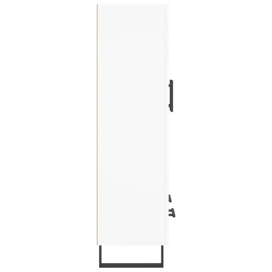 Buffet haut blanc 69,5x31x115 cm bois d'ingénierie - 7
