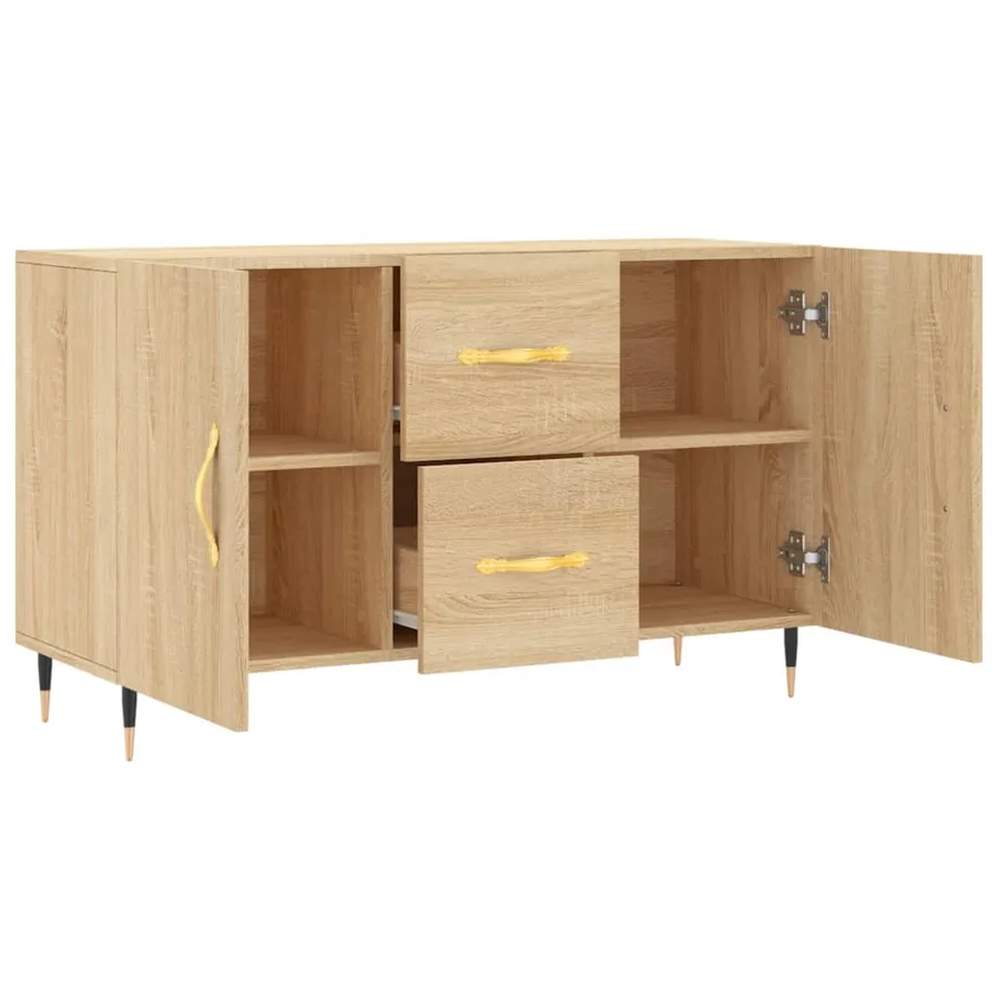 Buffet chêne sonoma 100x36x60 cm bois d'ingénierie - 5