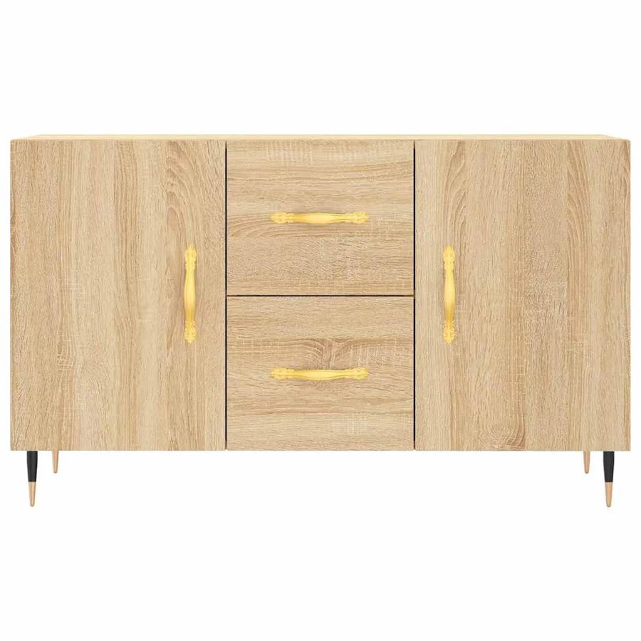 Buffet chêne sonoma 100x36x60 cm bois d'ingénierie - 6