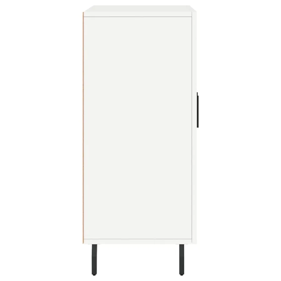 Buffet blanc 90x34x80 cm bois d'ingénierie - 7