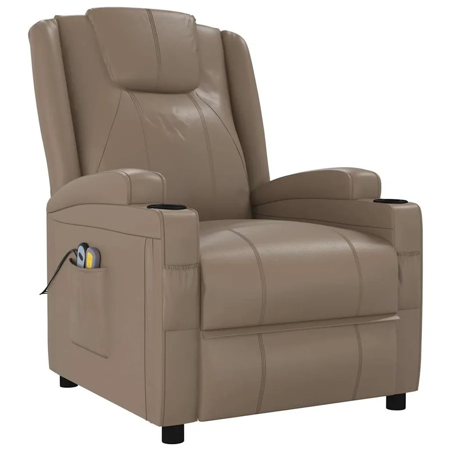 Fauteuil de massage électrique Cappuccino Similicuir - 3