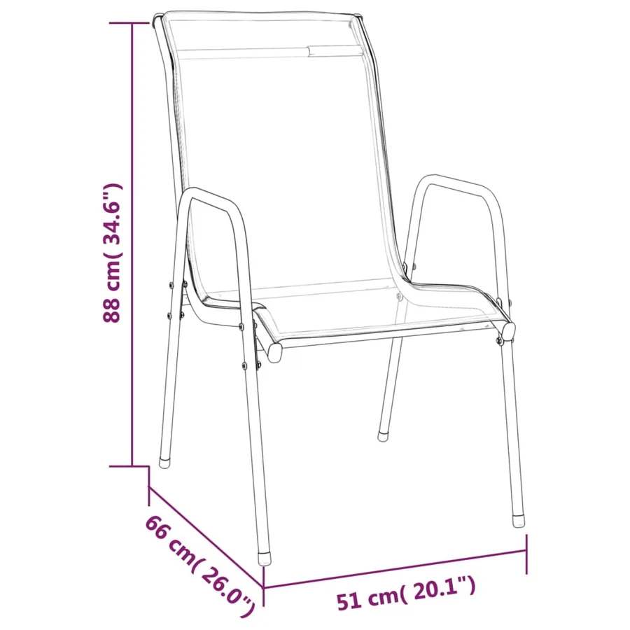 Ensemble à manger de jardin 3 pcs noir acier - 10