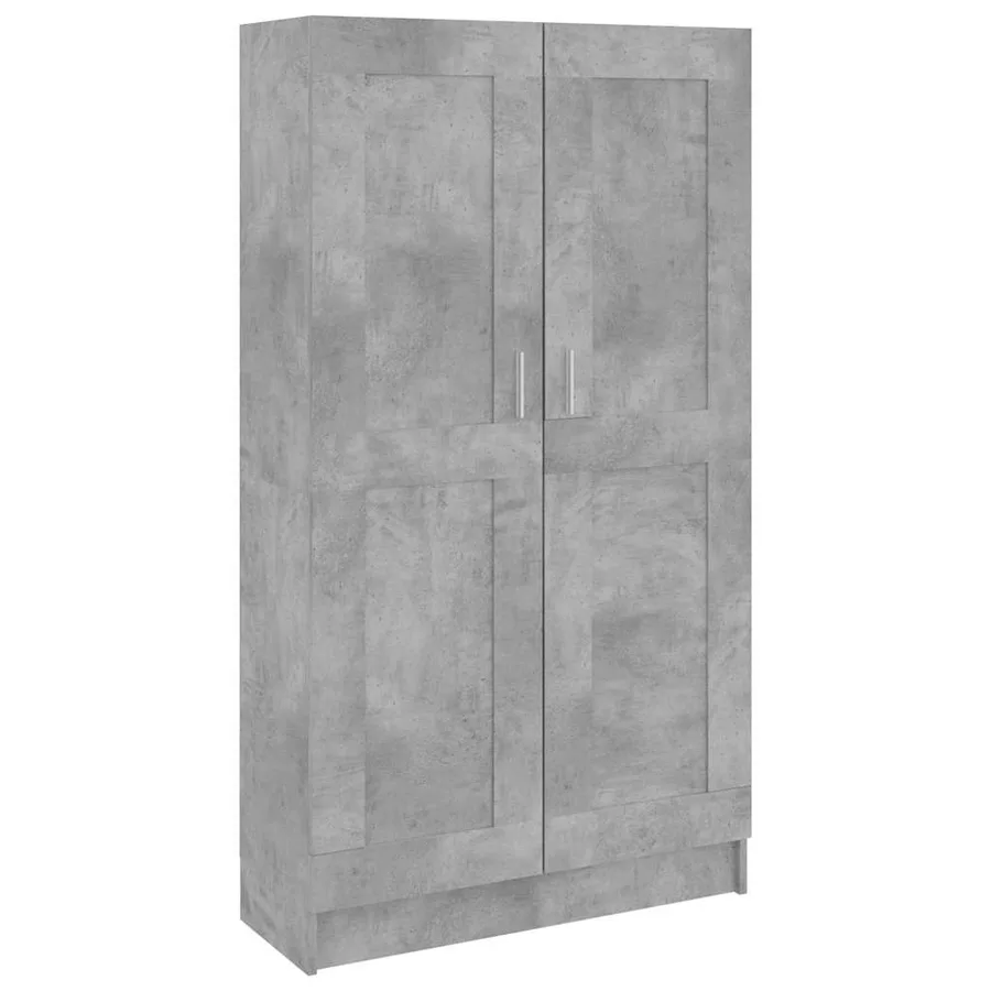 Bibliothèque Gris béton 82,5x30,5x150 cm Bois d’ingénierie - 2