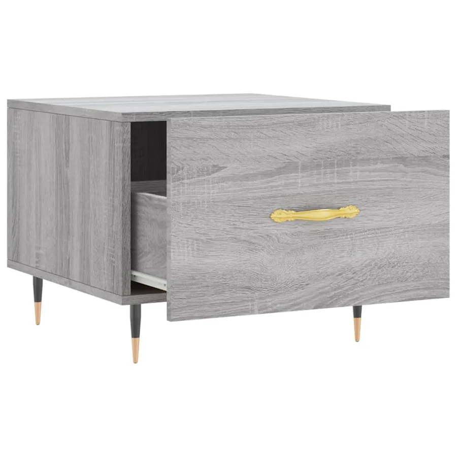 Tables basses 2 pcs sonoma gris 50x50x40 cm bois d'ingénierie - 7