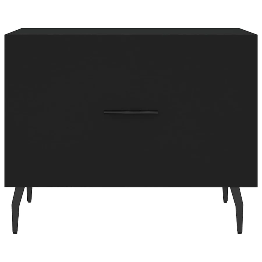 Tables basses 2 pcs noir 50x50x40 cm bois d'ingénierie - 6