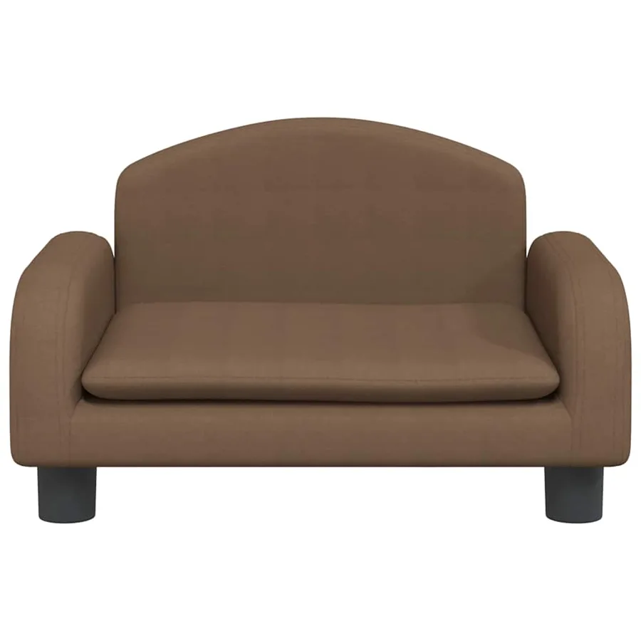 Lit pour chien marron 50x40x30 cm tissu - 3