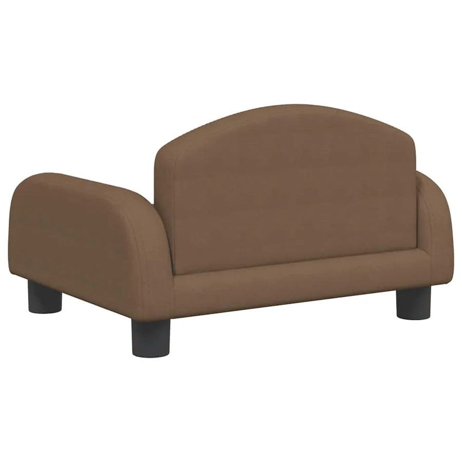 Lit pour chien marron 50x40x30 cm tissu - 5