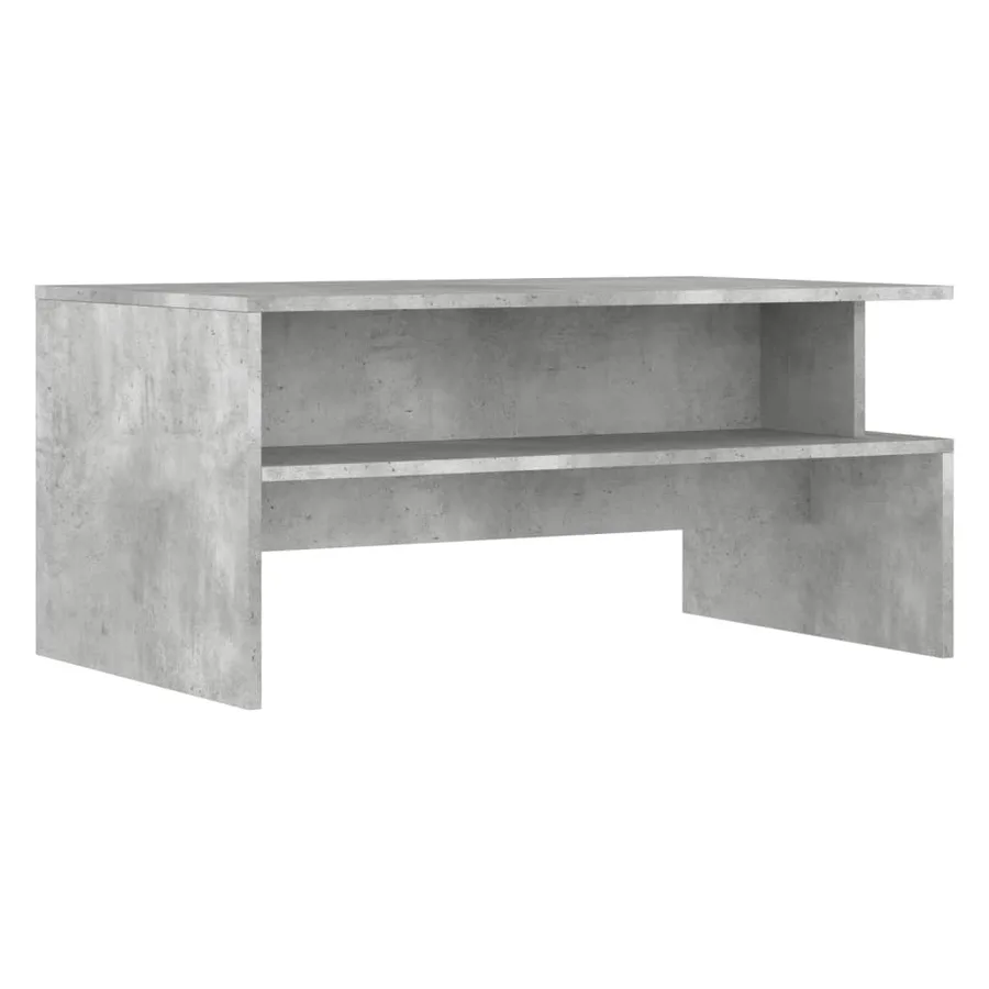 Table basse gris béton 90x55x42,5 cm bois d'ingénierie - 6