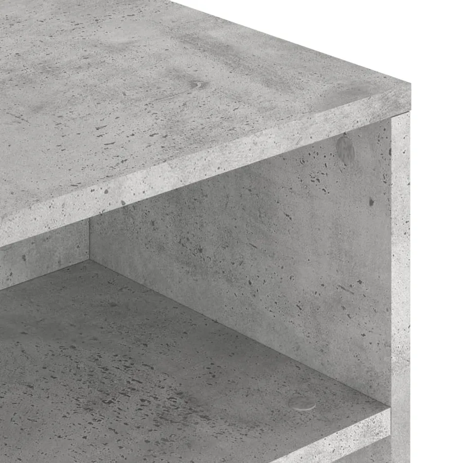 Table basse gris béton 90x55x42,5 cm bois d'ingénierie - 7