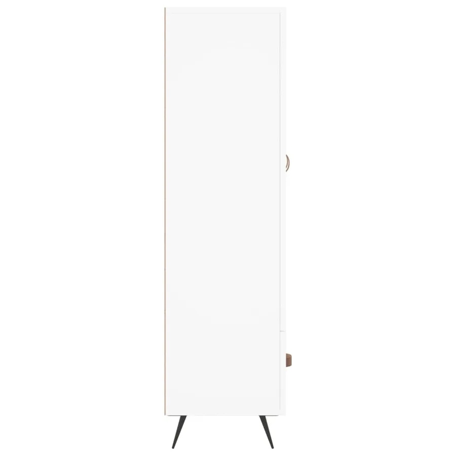Buffet haut blanc 69,5x31x115 cm bois d'ingénierie - 7