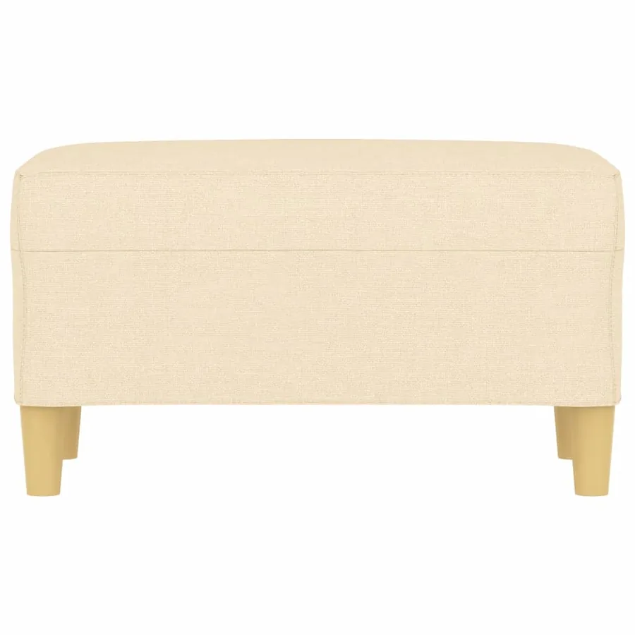 Banc Crème 70x35x41 cm Tissu - 3