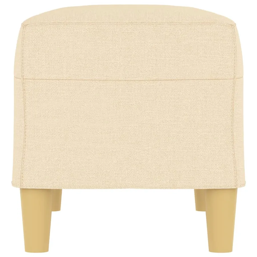 Banc Crème 70x35x41 cm Tissu - 4