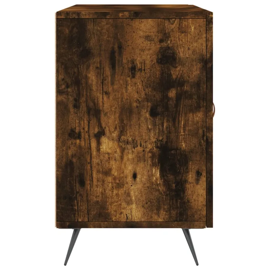 Buffet chêne fumé 100x36x60 cm bois d'ingénierie - 7