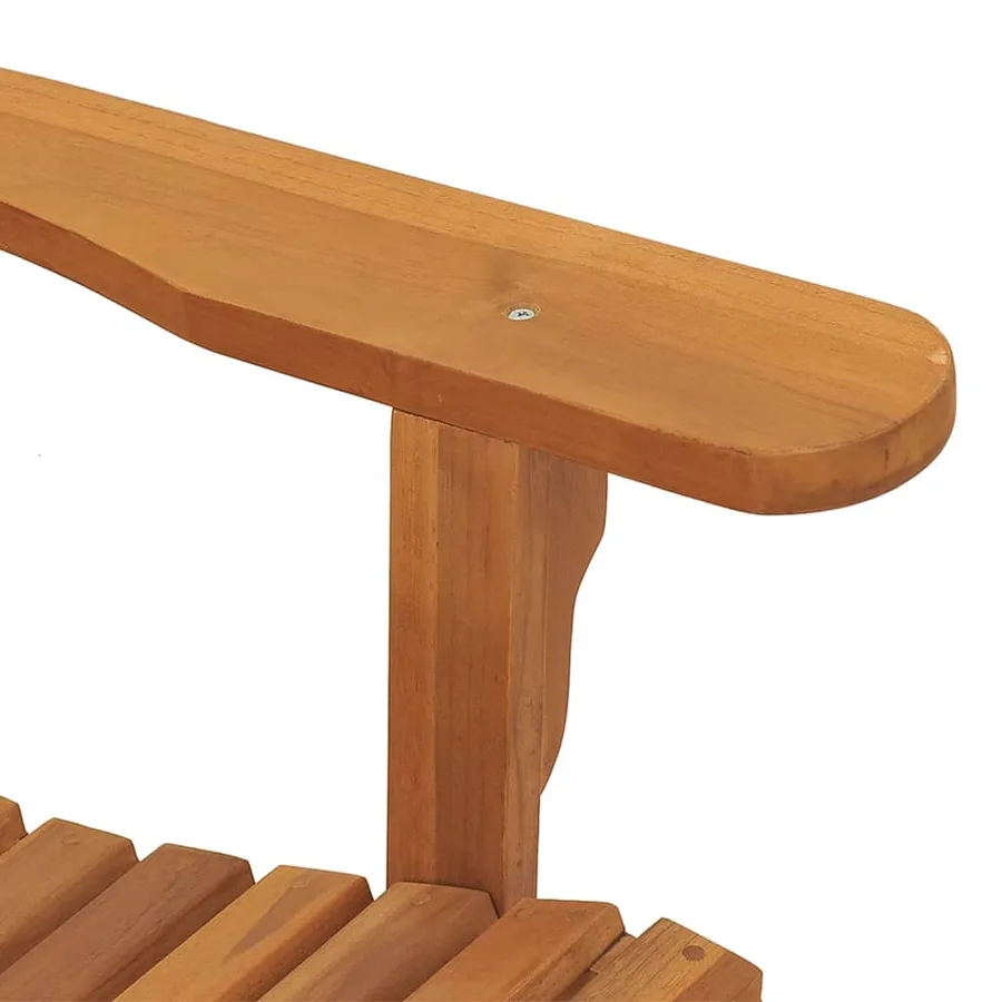 Chaise à bascule de jardin Adirondack bois de teck solide - 6