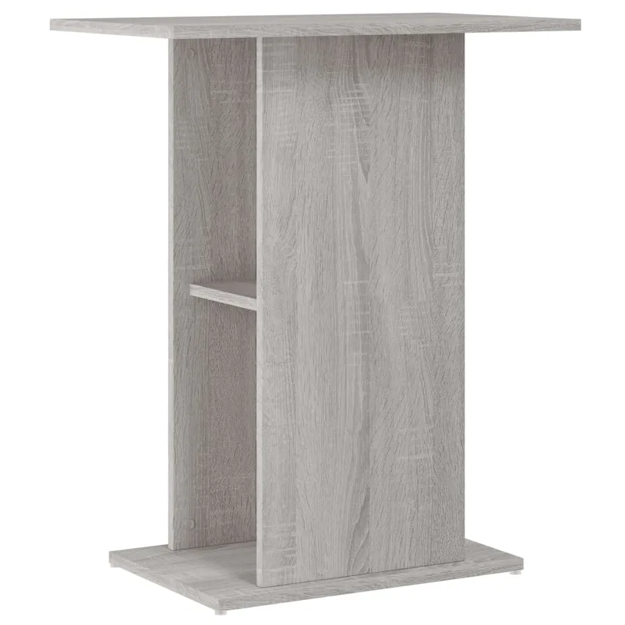 Support d'aquarium sonoma gris 60,5x36x72,5cm bois d'ingénierie - 2