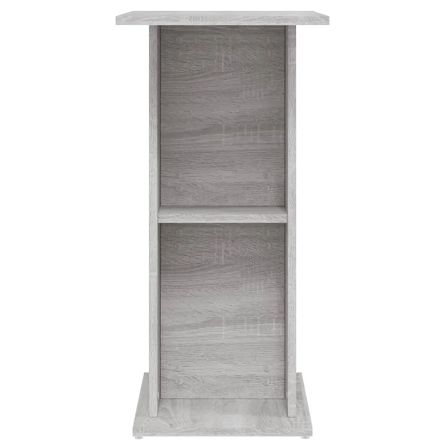 Support d'aquarium sonoma gris 60,5x36x72,5cm bois d'ingénierie - 5