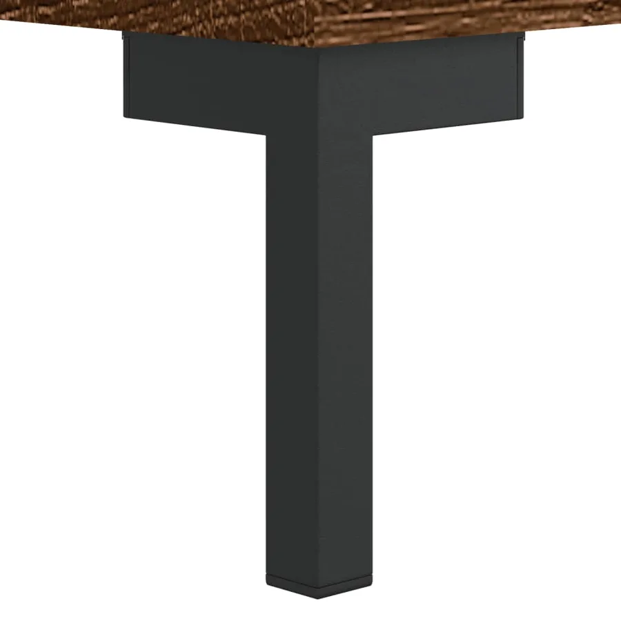 Table basse Chêne marron 50x50x40 cm Bois d'ingénierie - 10