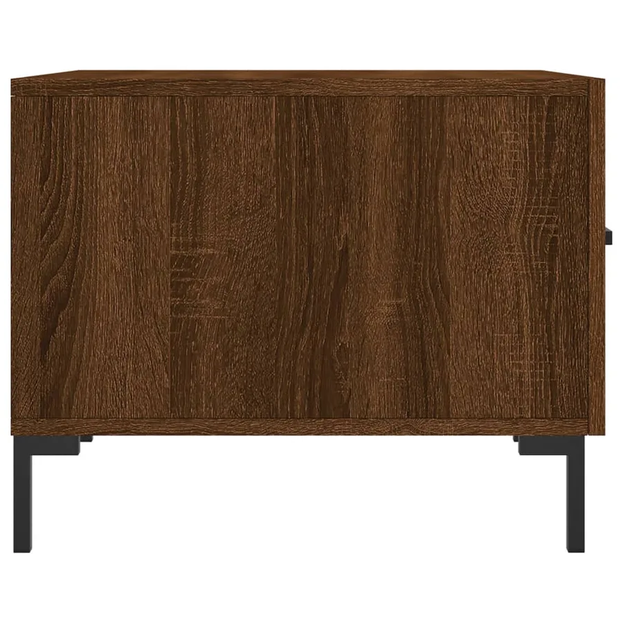 Table basse Chêne marron 50x50x40 cm Bois d'ingénierie - 7
