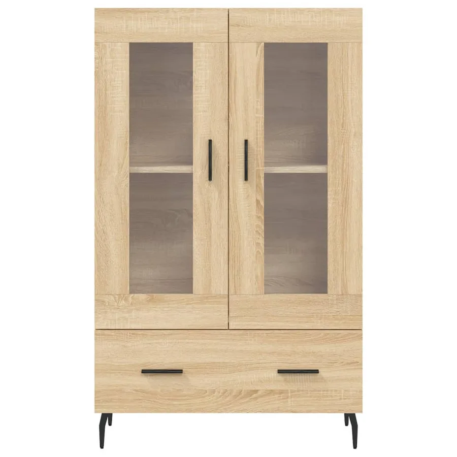 Buffet haut chêne sonoma 69,5x31x115 cm bois d'ingénierie - 6