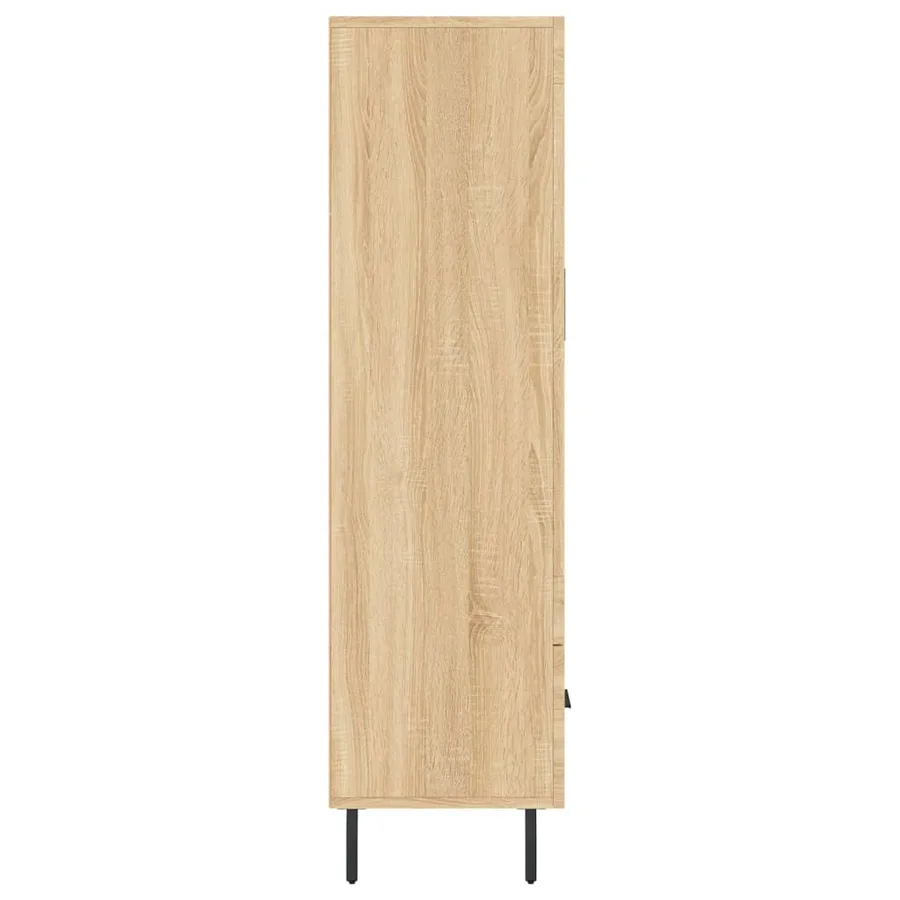 Buffet haut chêne sonoma 69,5x31x115 cm bois d'ingénierie - 7