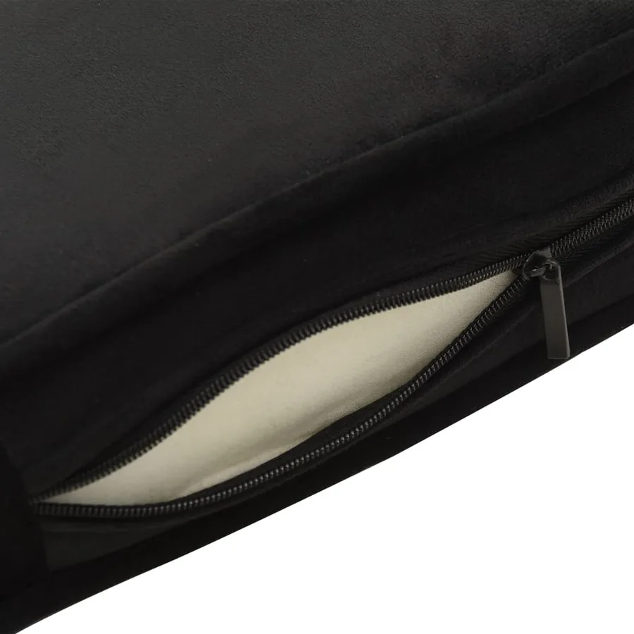 Canapé pour chien Noir 81x43x31 cm Peluche et similicuir - 7