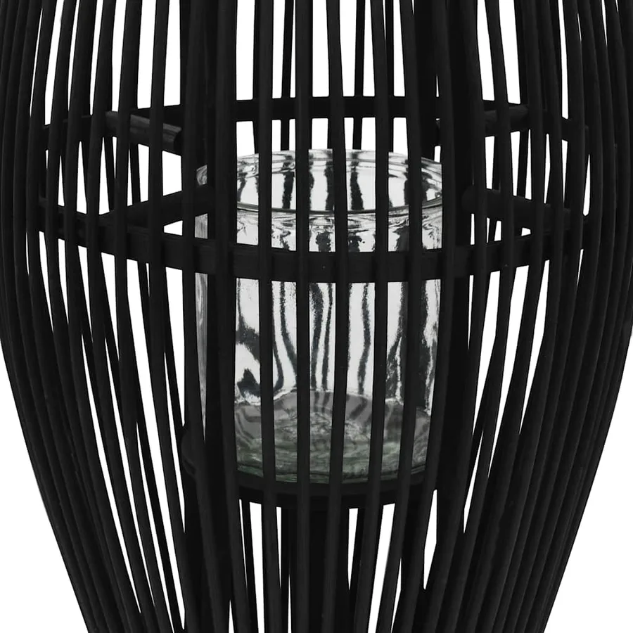 Bougeoir suspendu Bambou Noir 95 cm - 2