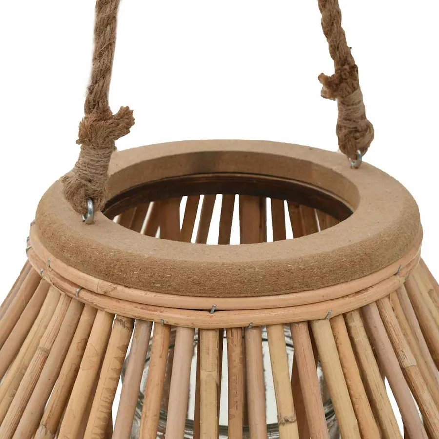 Bougeoir suspendu Osier naturel - 4