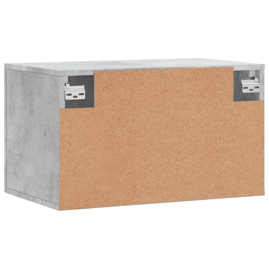 Armoire murale Gris béton 60x36,5x35 cm Bois d'ingénierie - 8