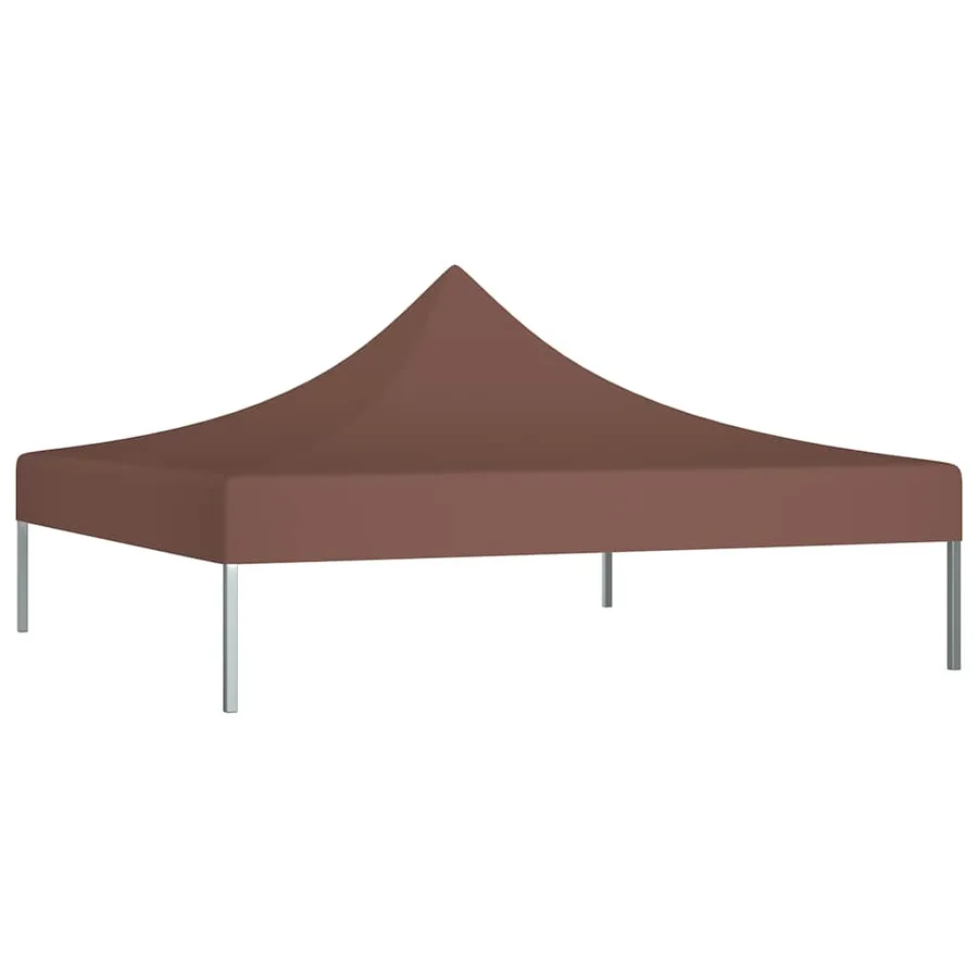 Toit de tente de réception 2x2 m Marron 270 g/m² - 3