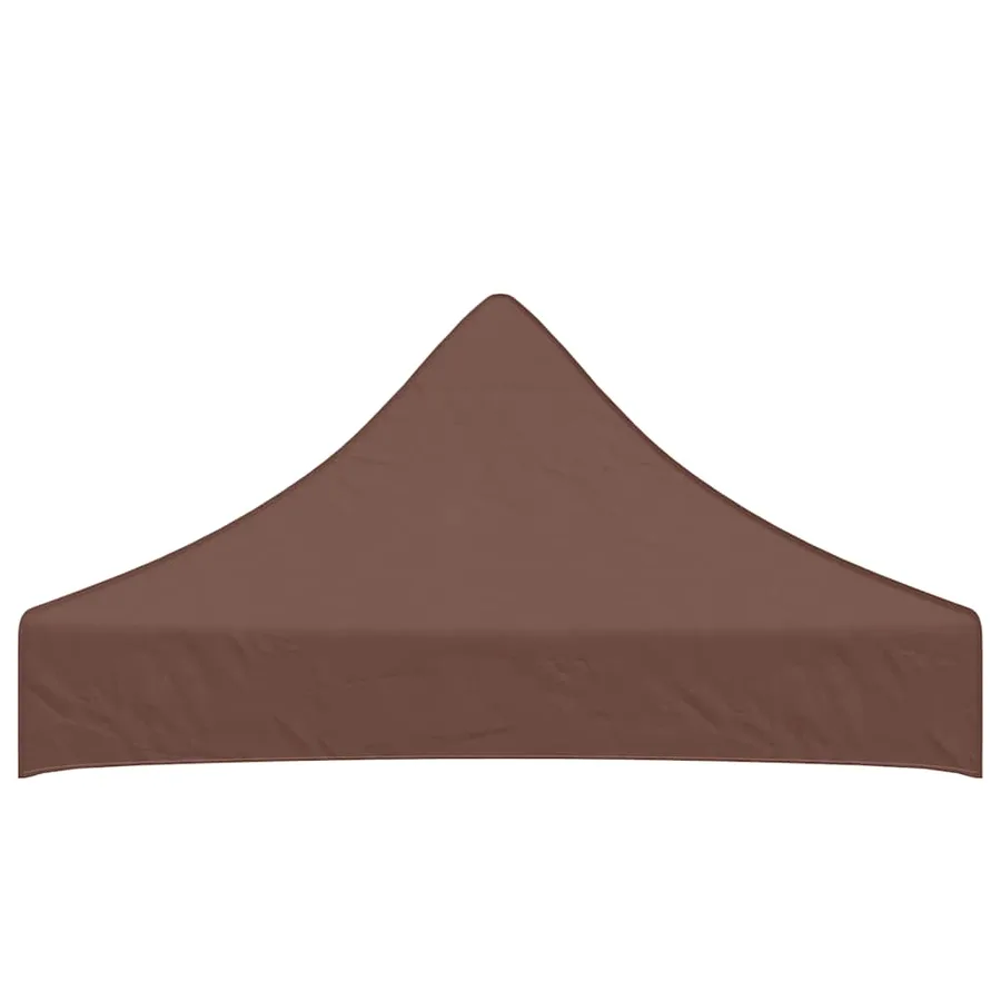 Toit de tente de réception 2x2 m Marron 270 g/m² - 4