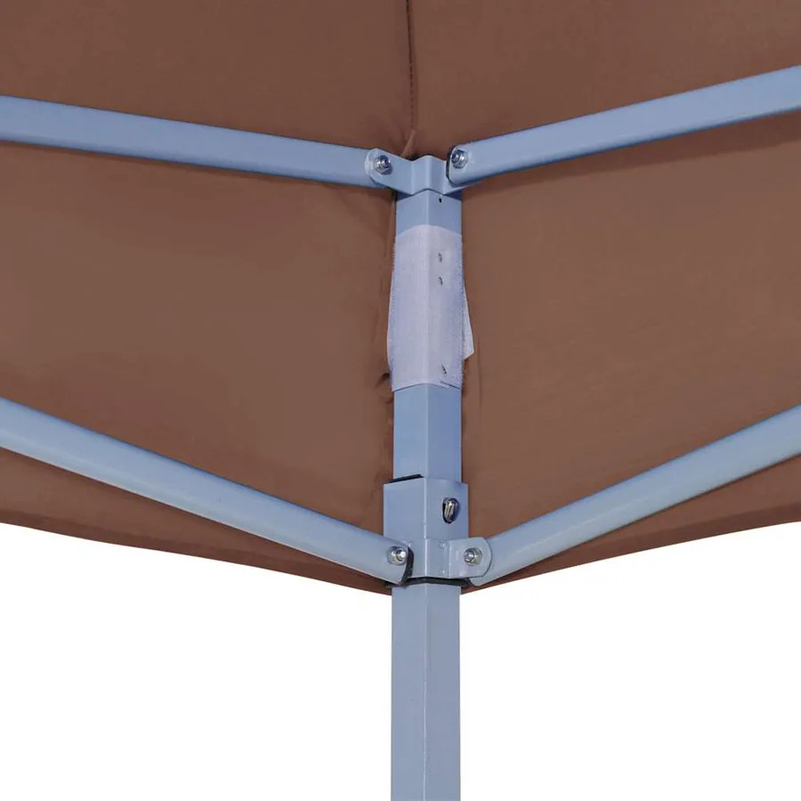 Toit de tente de réception 2x2 m Marron 270 g/m² - 5