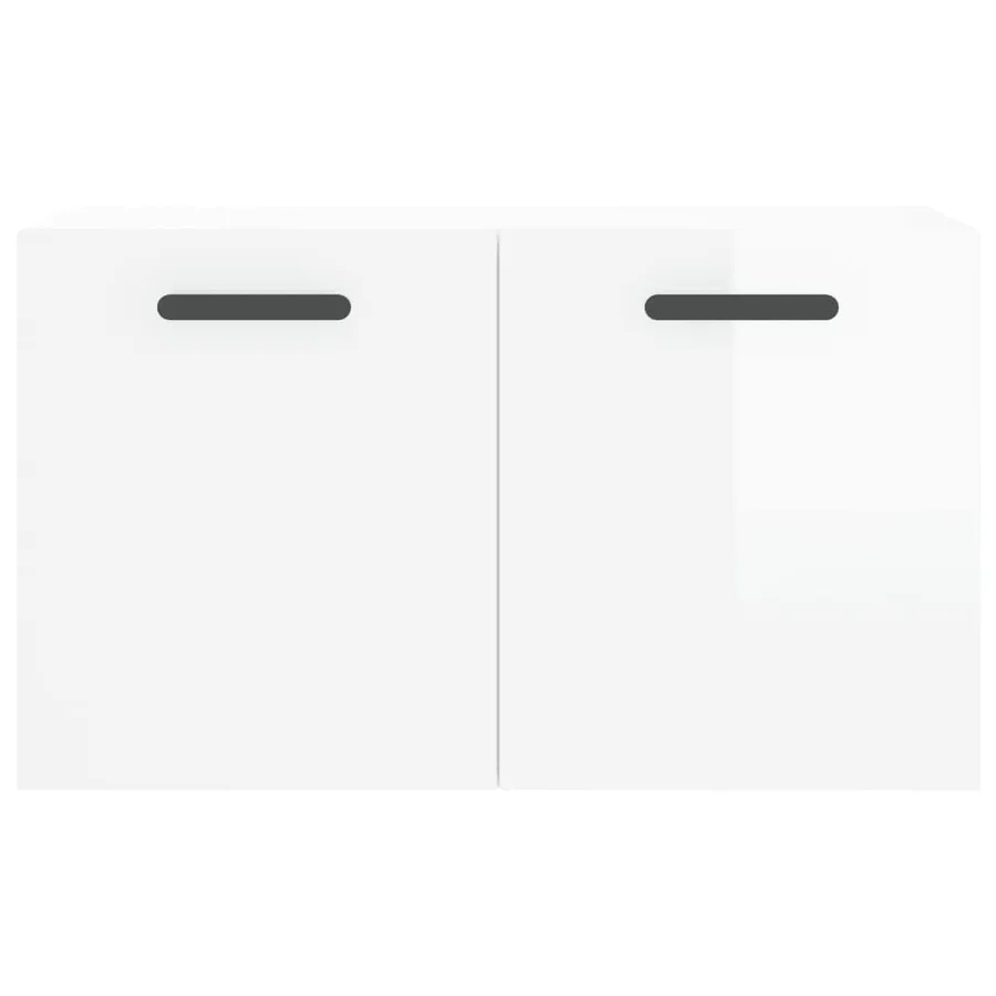 Armoire murale Blanc brillant 60x36,5x35 cm Bois d'ingénierie - 5
