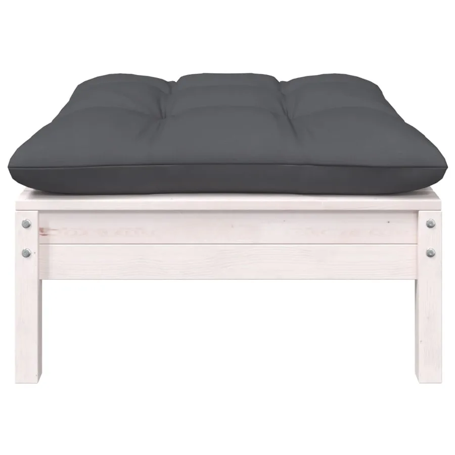 Salon de jardin 5 pcs avec coussins bois de pin massif - 7