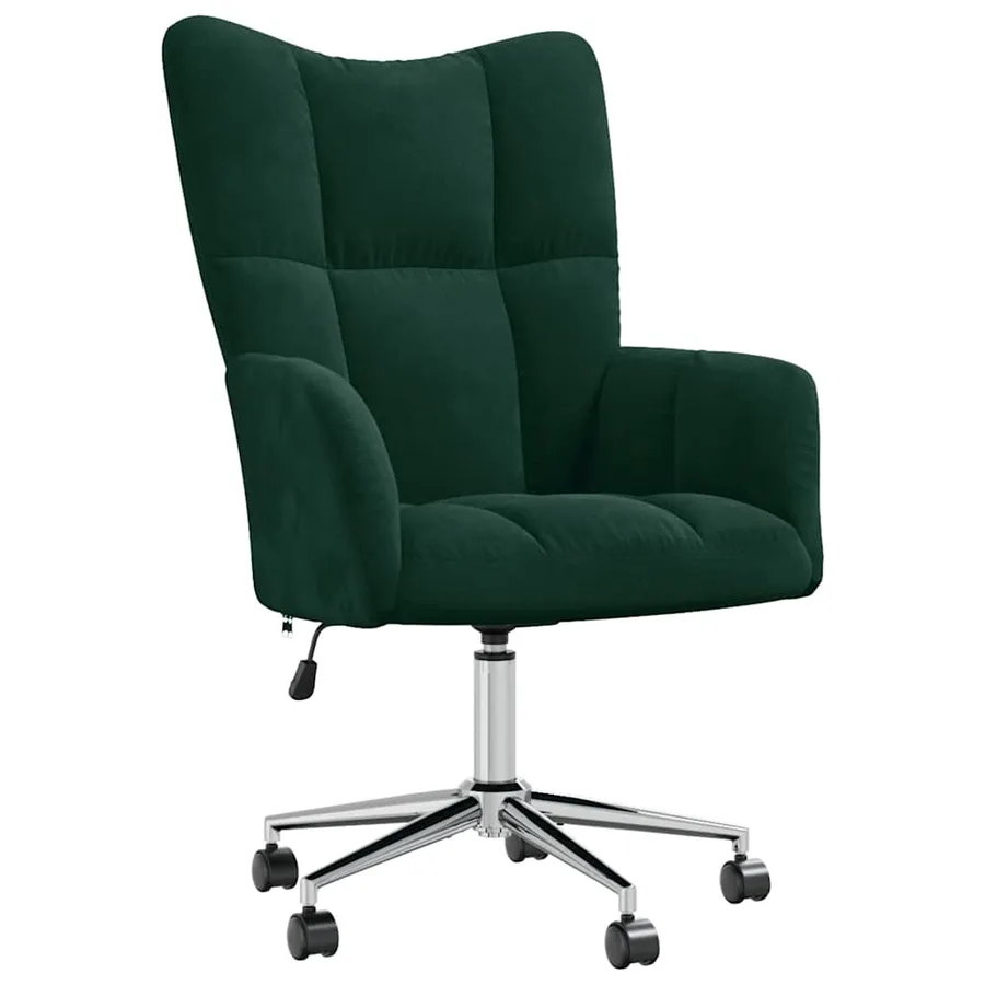 Chaise de relaxation Vert foncé Velours - 2