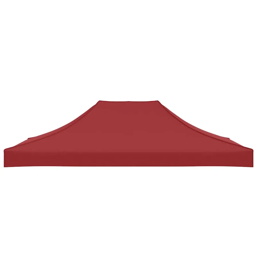 Toit de tente de réception 4,5x3 m Bordeaux 270 g/m² - 4