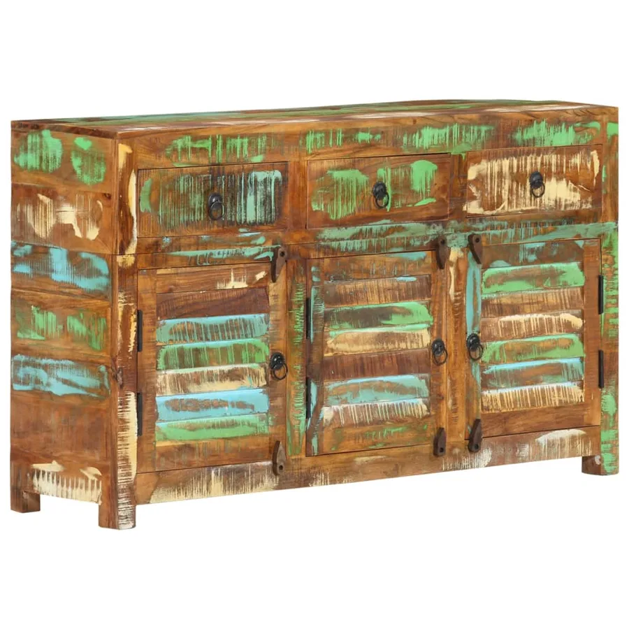 Buffet 110x30x65 cm Bois massif de récupération - 10