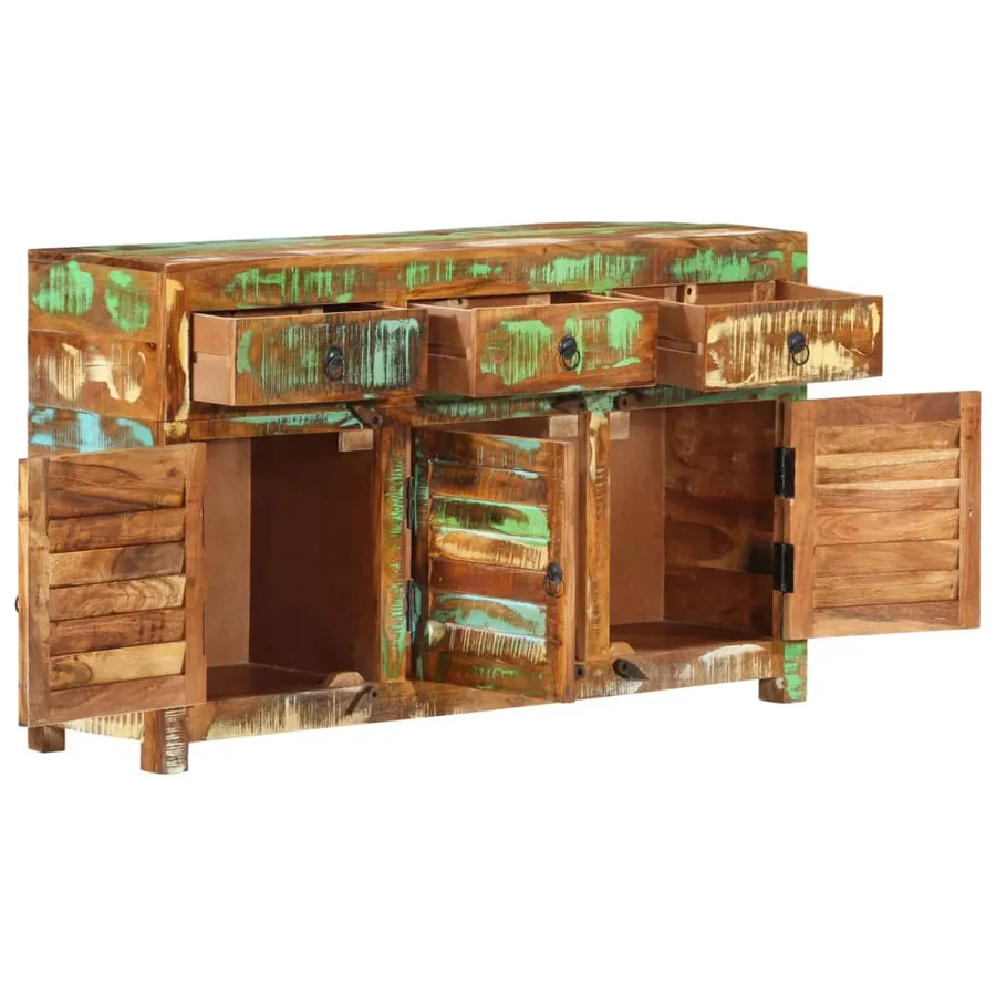 Buffet 110x30x65 cm Bois massif de récupération - 2